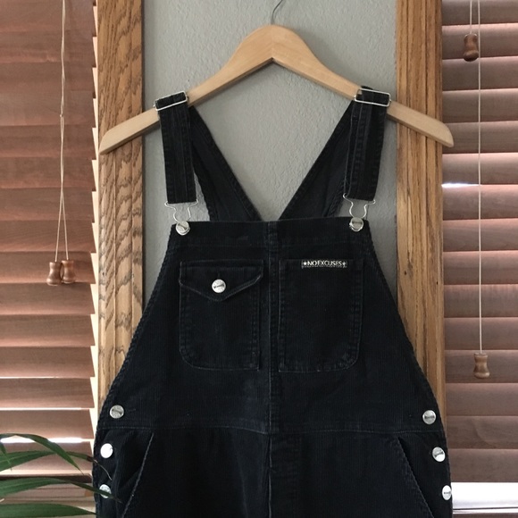 vintage black overalls